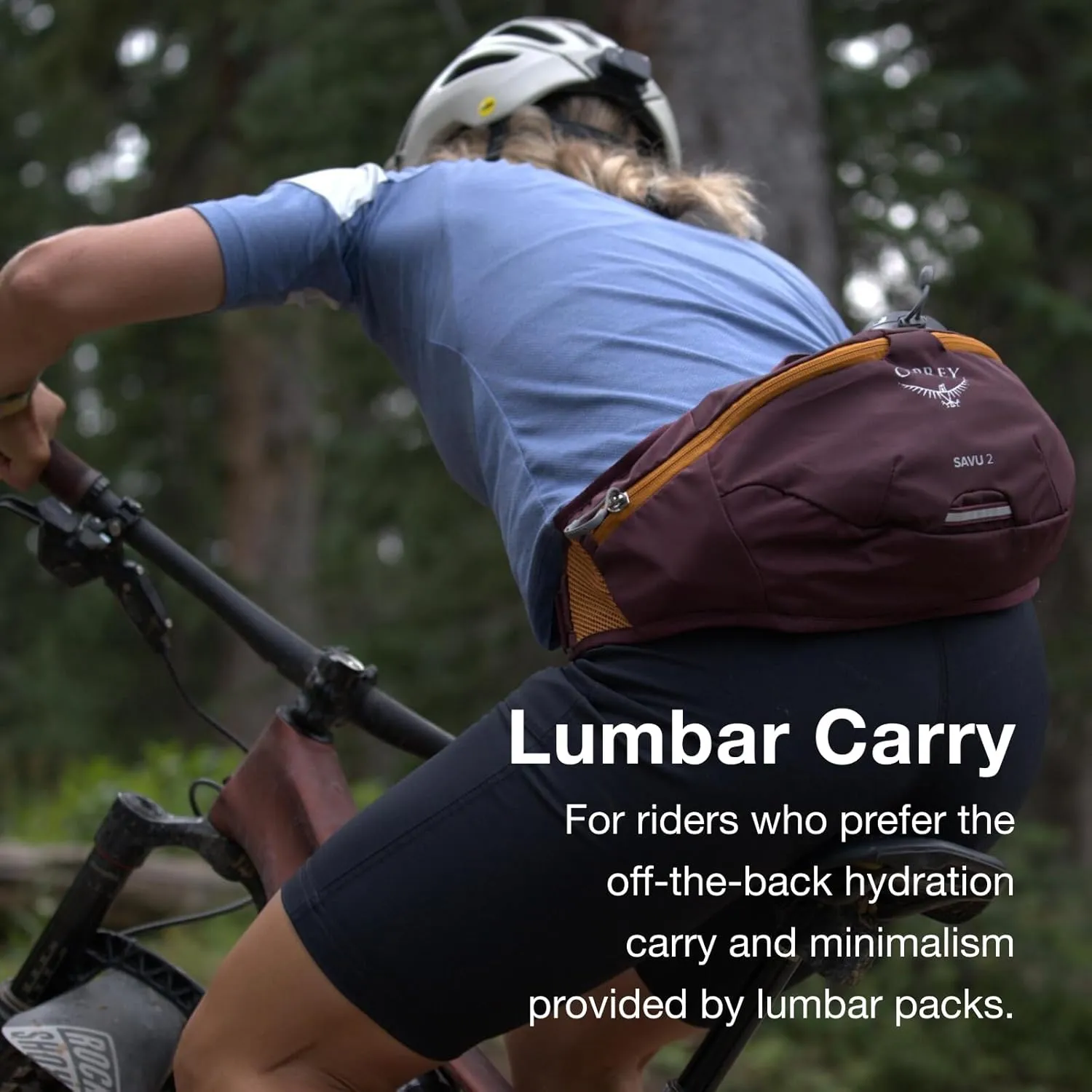 Osprey Savu 2L Unisex Biking Waist Pack, Aprium Purple
