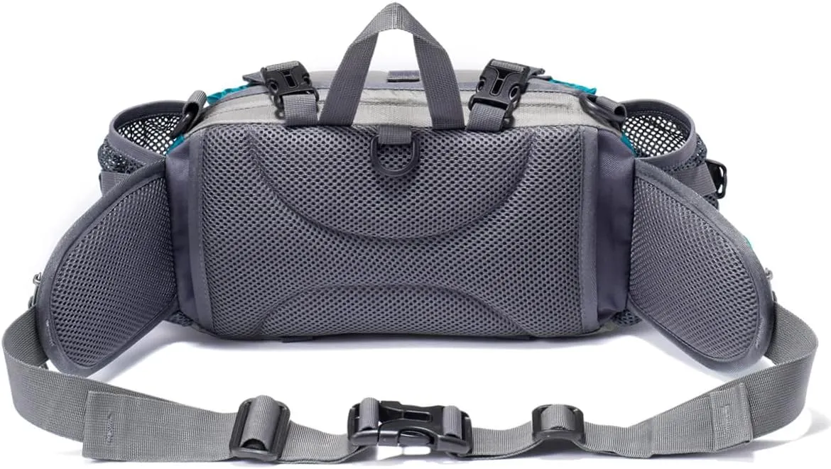 Outdoor Fanny Pack Hiking Fishing Waist bag 2 Water Bottle Holder Lumbar Pack
