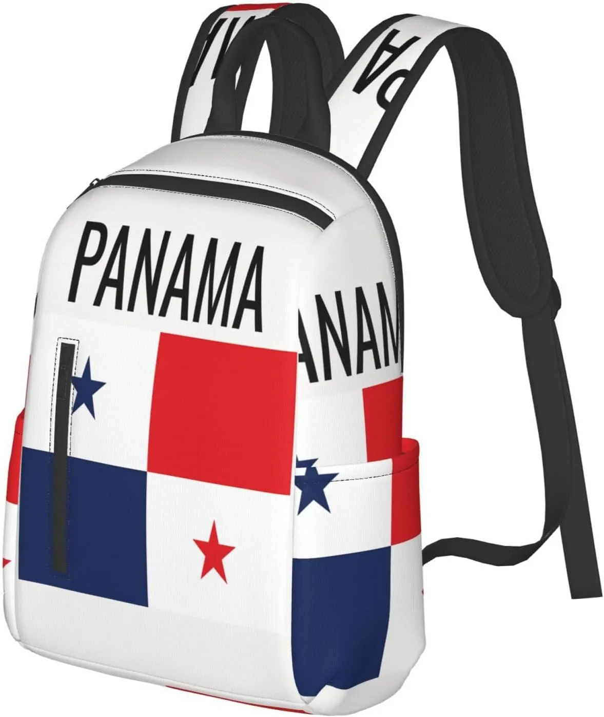 Panama Flag Travel Backpacks Casual Laptop Backpack Sport Rucksack Large Capacity Daypack Multi-Pockets Adjustable Strap Bag for Working Hiking