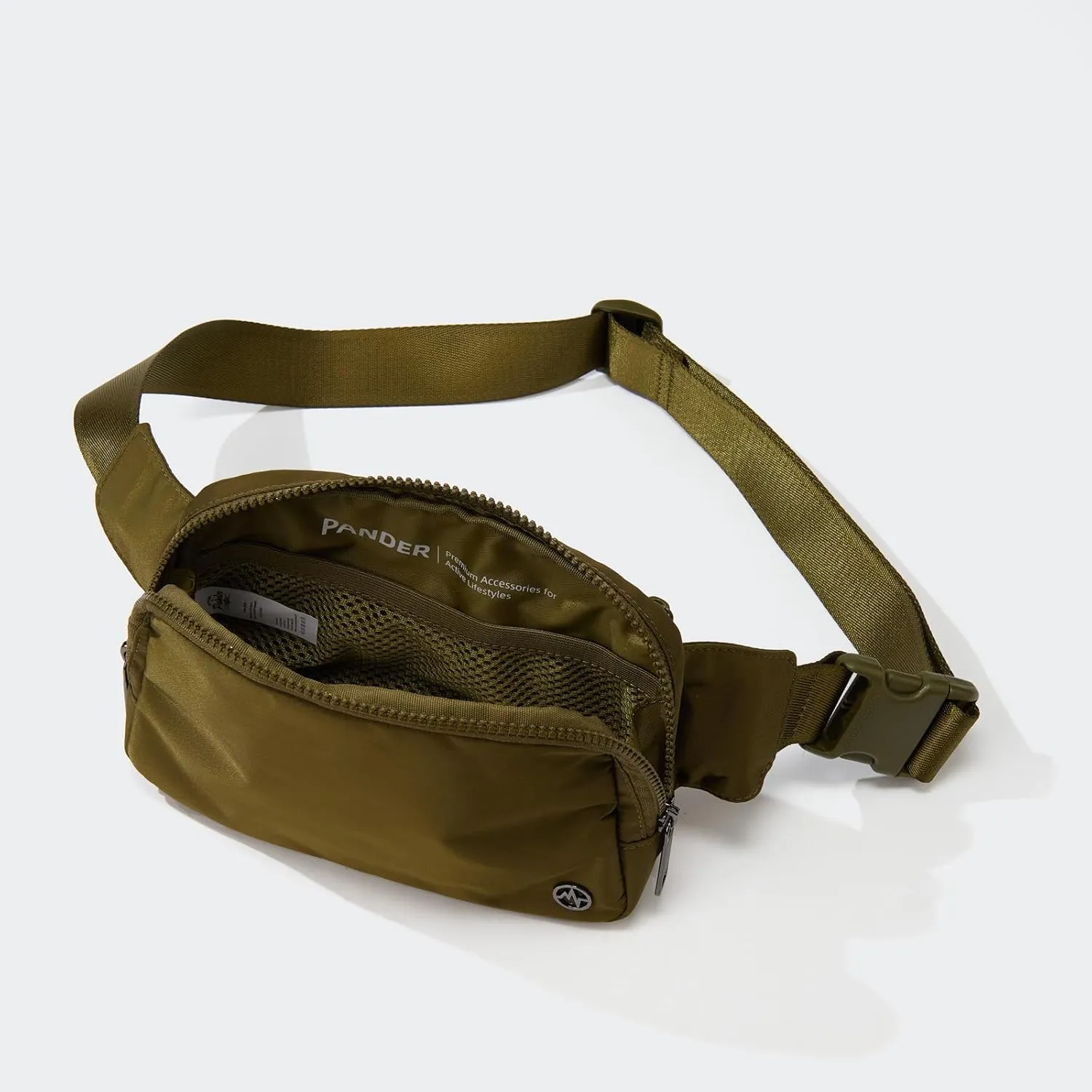 Pander Belt Bag Large 2L, Waterproof Everywhere Fanny Pack Purse for Women and Men with Adjustable Strap.