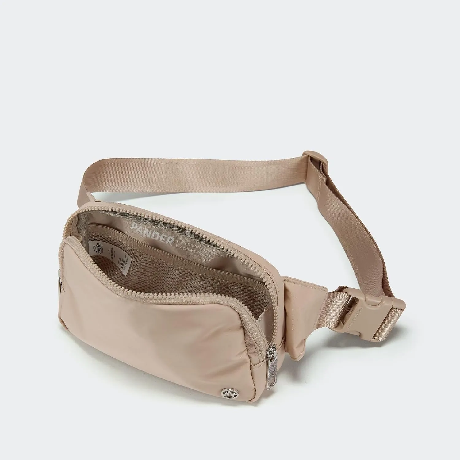 Pander Belt Bag Large 2L, Waterproof Everywhere Fanny Pack Purse for Women and Men with Adjustable Strap.