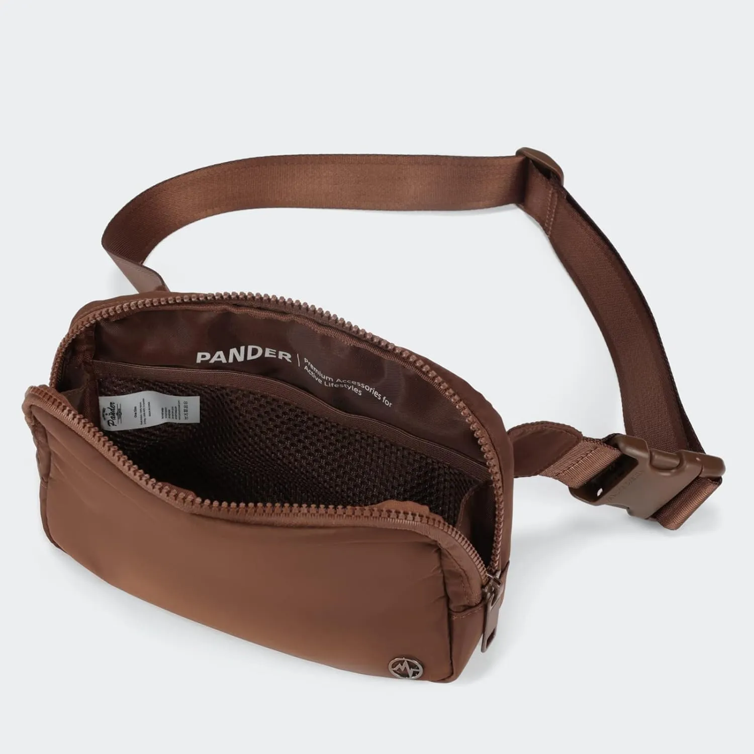 Pander Belt Bag Large 2L, Waterproof Everywhere Fanny Pack Purse for Women and Men with Adjustable Strap.