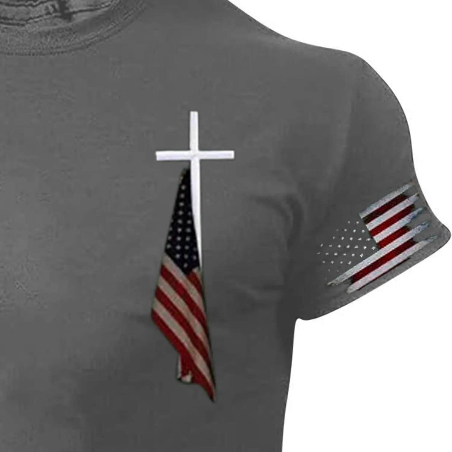 Patriotic Shirts for Men American Flag 4Th of July Independence Day Fashion Short Sleeve Shirt Casual Beach Summer T-Shirts