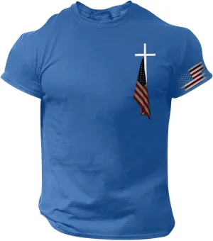 Patriotic Shirts for Men American Flag 4Th of July Independence Day Fashion Short Sleeve Shirt Casual Beach Summer T-Shirts