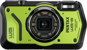 PENTAX WG-8 Green All-Weather Adventure Camera, Featuring Outstanding Waterproof, dustproof, Shock-Resistant Performance, Multi-Application Ring Light for Macro Photography and Webcam Function