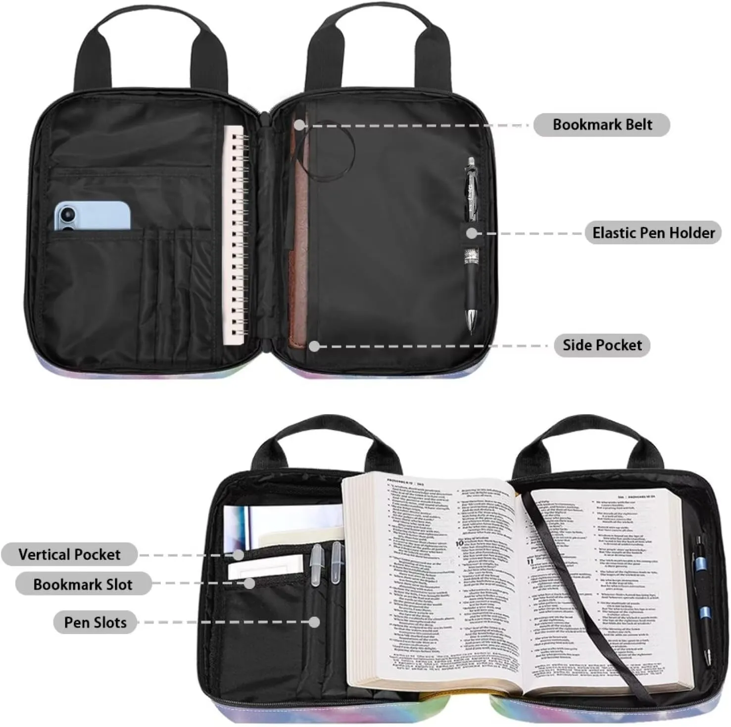 Personalized Bible Covers for Women Men Western Bible Case Bible Covers for Women Men with Pockets