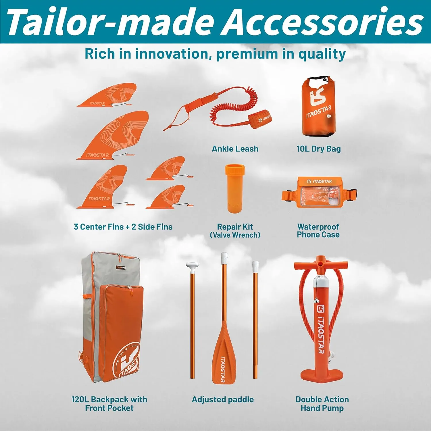 Pets 8'×29" / 11'×35" / 11'6"×34" Inflatable Paddle Board, One-Stop Premium SUP Accessories, Extra Wide Paddle Board for More Balance, Tailored Fins for More Fun