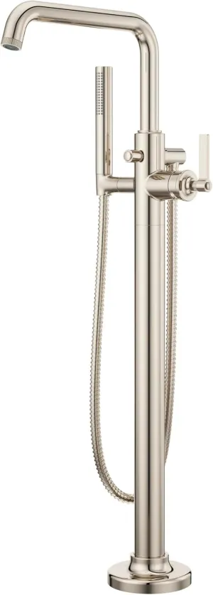 Pfister LG6-1WN Winter Park Floor Mounted Tub Filler with Built-in Diverter - Includes Hand Shower - Polished Nickel