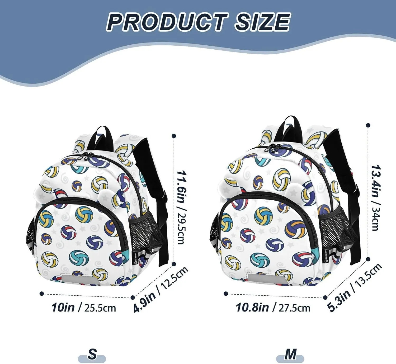 Plaaee Volley Ball Toddler Backpack Harness Leash Kids Back Pack Harnesses Leashes Tether for Boys Girls Outdoor Travel S