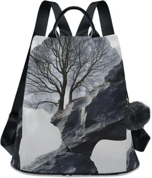 Plaster Human Head Backpack for Women Anti Theft Large Fashion Travel Shoulder Bag Purse Rucksack Lightweight