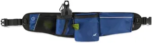 P.L.A.Y. Explorer Pack All-in-One Dog Walking Belt Bag with Zipper Pockets, Water Bottle Holder, Treat Pouch, Poop Bag Dispenser, Ball Pouch - Attaches to Leash for Hands-free Walking (Waterfall)