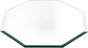 Plymor 10" Octagon, 5mm Thick Beveled Glass Mirror, Pack of 2