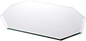 Plymor 13" x 18" Long Octagon, 5mm Thick Beveled Glass Mirror