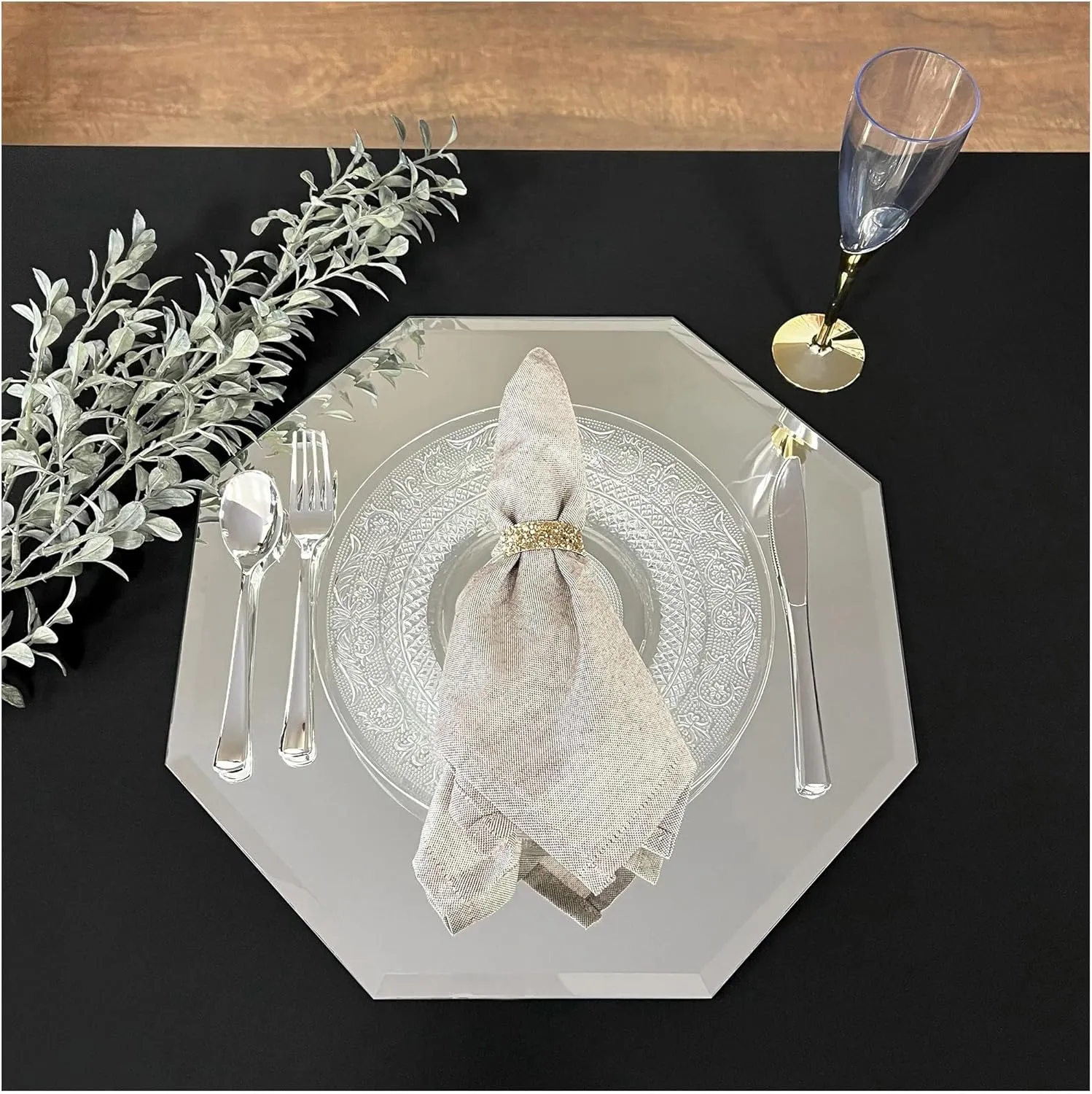Plymor 16" Octagon, 5mm Thick Beveled Glass Mirror