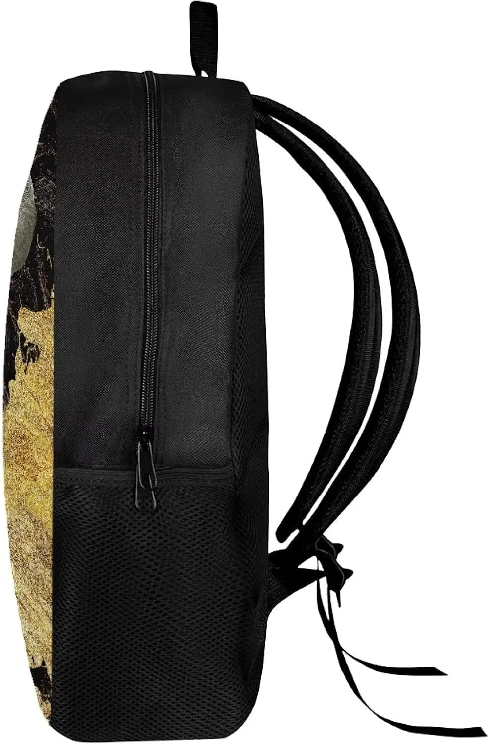 Poceacles Funny Elephant Marble Pattern Students Backpack Bookbags Travel Daypack School Laptop Bag for Boy Girl 17 Inch Students Backpack with Water Bottle Holder