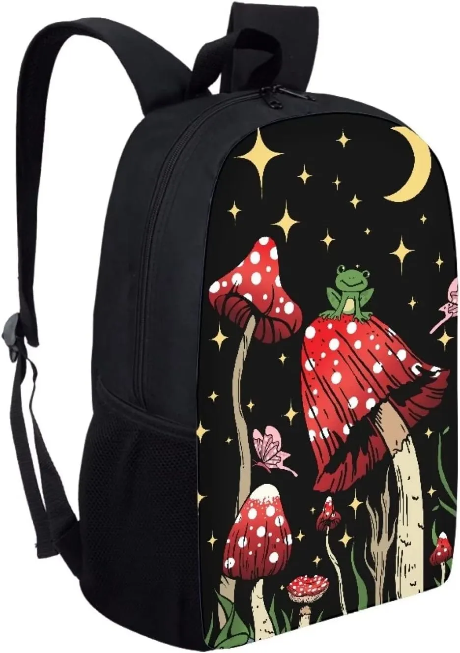 Poceacles Mushrooms Pattern Kids School Backpack for Kids Preschool Bookbag School Bag Lightweight Shoulder Bag Casual Bagpack for Travel Hiking Camping Satchel Knapsack