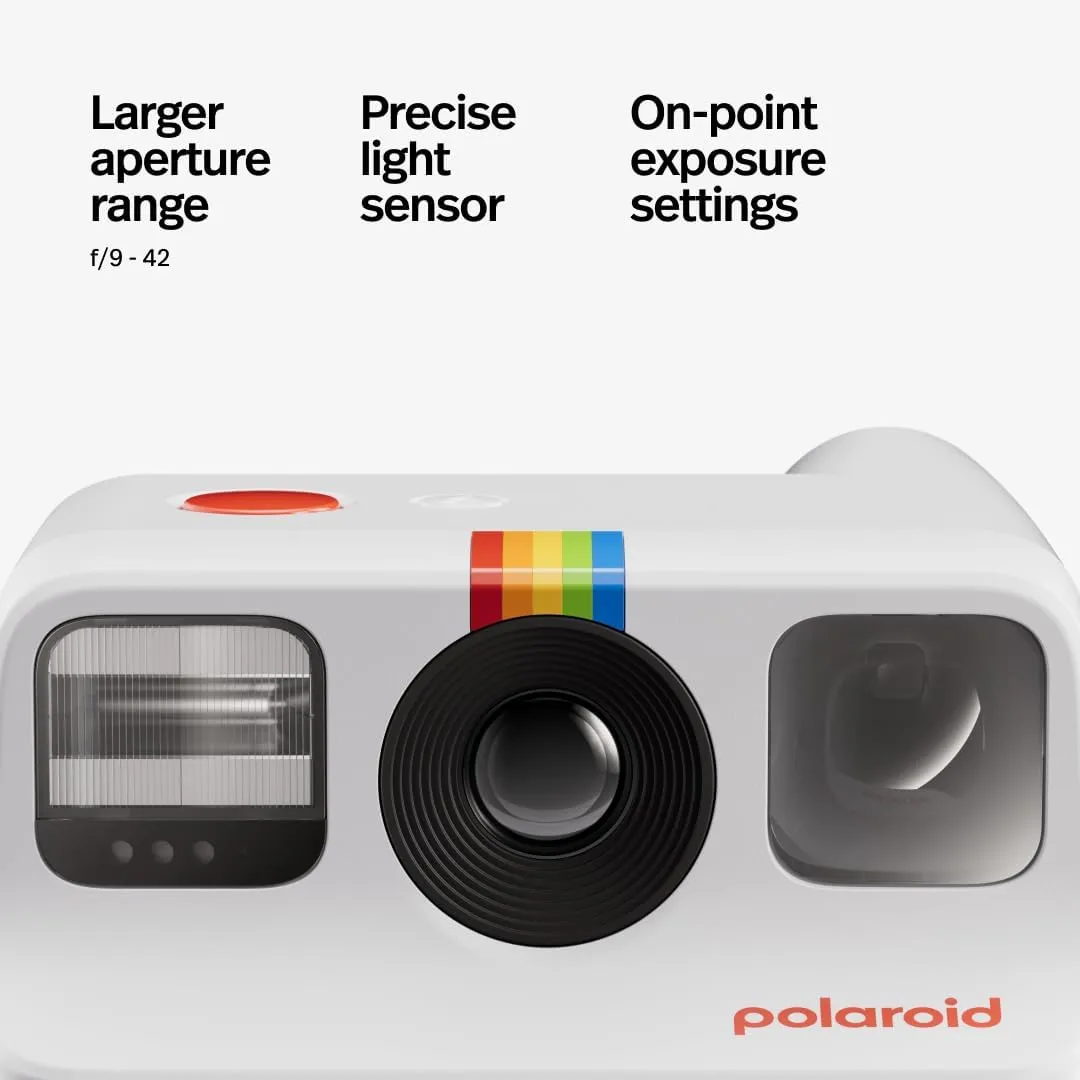 Polaroid Go Generation 2 - Mini Instant Camera   Film Bundle (16 Photos Included) - White (6282)