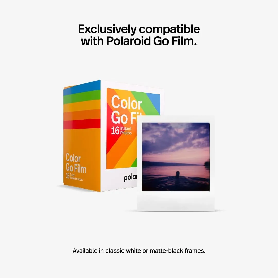 Polaroid Go Generation 2 - Mini Instant Camera   Film Bundle (16 Photos Included) - White (6282)