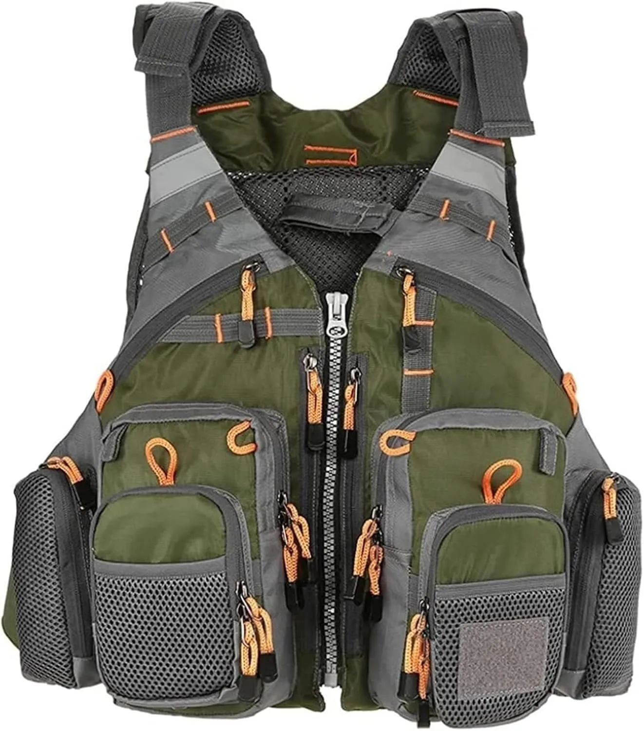 Portable Fishing Vest, Snorkel Vests with Zipper Pockets for Boating Fishing Surfing