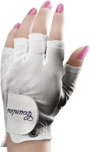 PowerBilt Countess Half Mesh Golf Gloves (3-Pack)