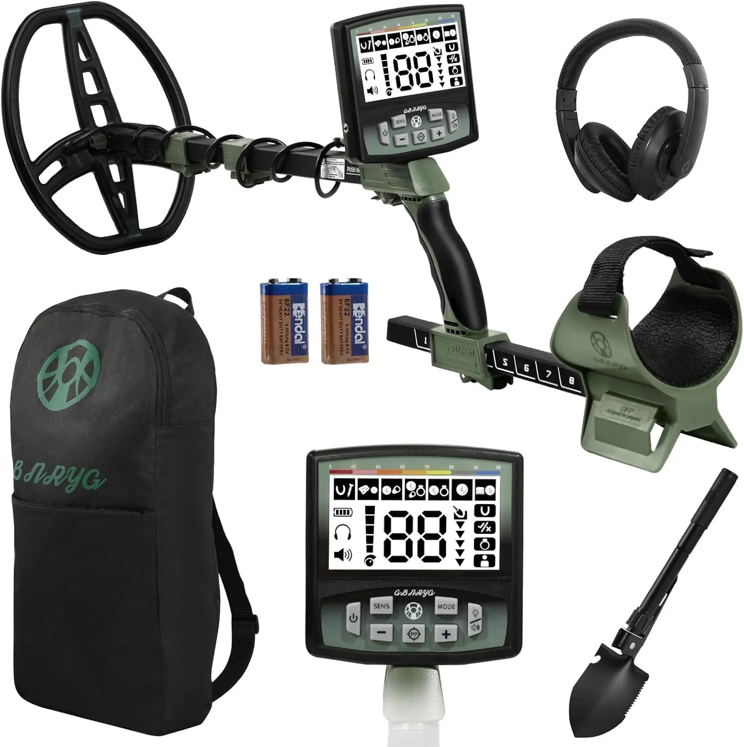 Professional Metal Detector for Adults,12" IP68 Waterproof Search Coil with LCD Backlight,5 Modes Gold Detector,Advanced DSP Chip&High Accuracy System for Beach/Gold Hunting