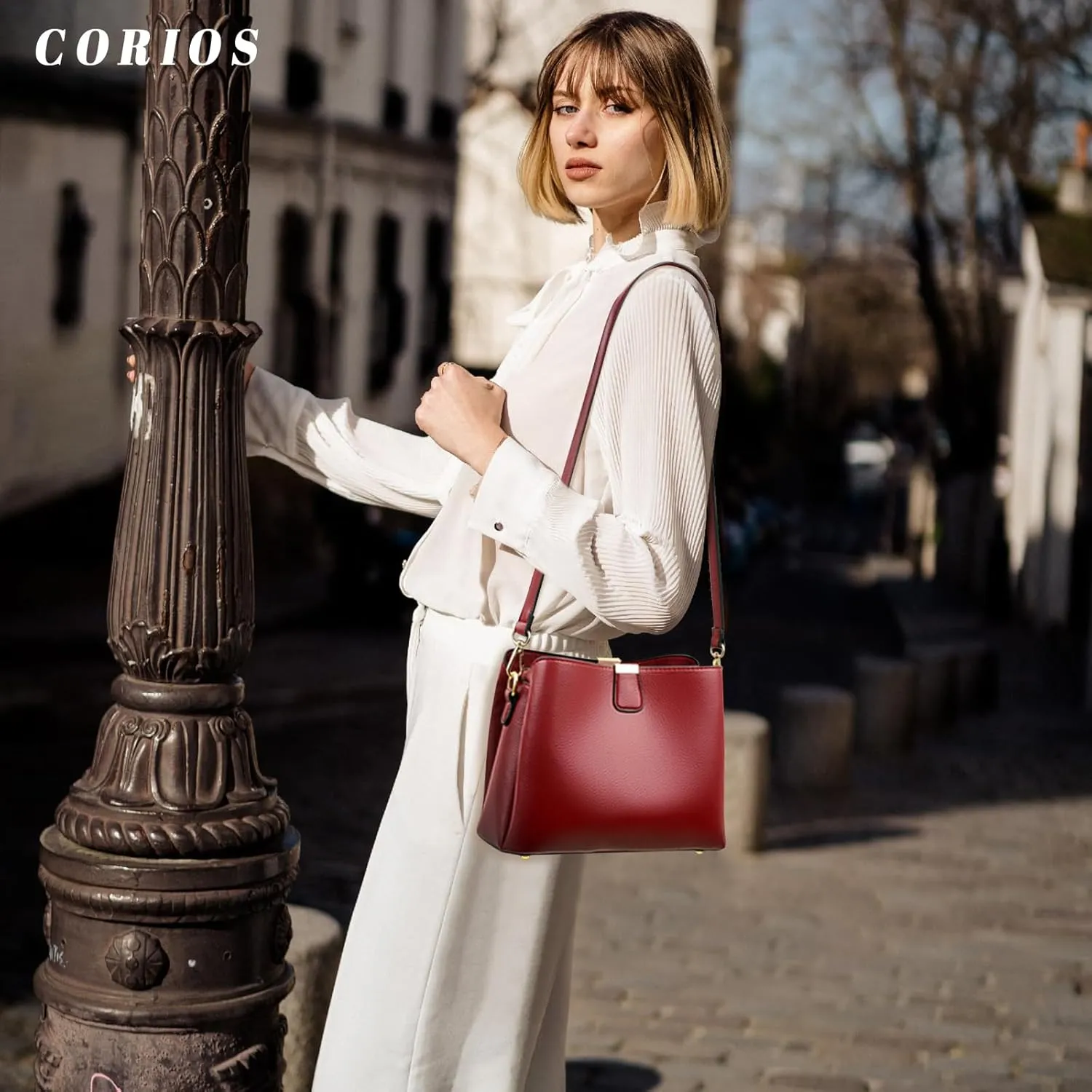 PU Leather Crossbody Bag for Women Elegant Handbag Ladies Shoulder Bag Retro Messenger Bag Waterproof Top-handle Bag