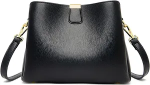 PU Leather Crossbody Bag for Women Elegant Handbag Ladies Shoulder Bag Retro Messenger Bag Waterproof Top-handle Bag