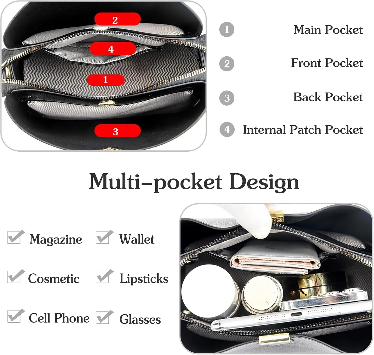 PU Leather Crossbody Bag for Women Elegant Handbag Ladies Shoulder Bag Retro Messenger Bag Waterproof Top-handle Bag