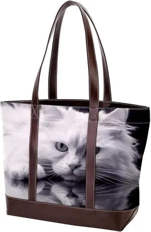 Purses for Women,Tote Bag for Women,Handbags for Women,Angry Cat