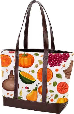 Purses for Women,Tote Bag for Women,Handbags for Women,Autumn Harvest Leaves
