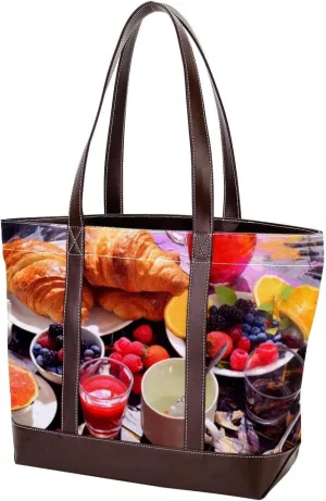 Purses for Women,Tote Bag for Women,Handbags for Women,Breakfast Food