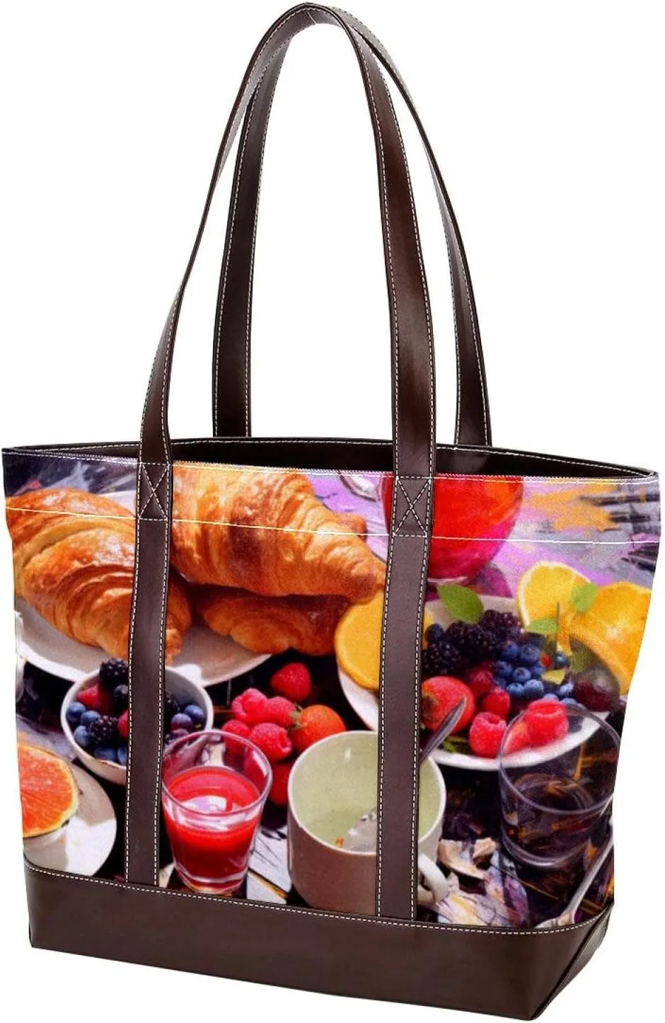 Purses for Women,Tote Bag for Women,Handbags for Women,Breakfast Food