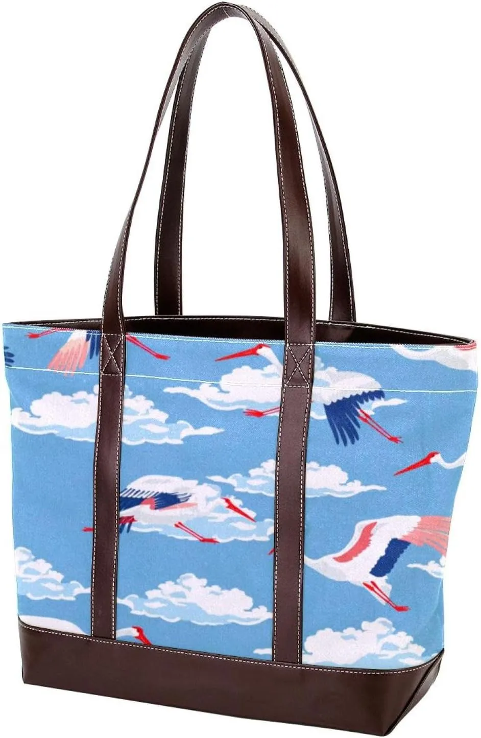 Purses for Women,Tote Bag for Women,Handbags for Women,Crane and Cloud