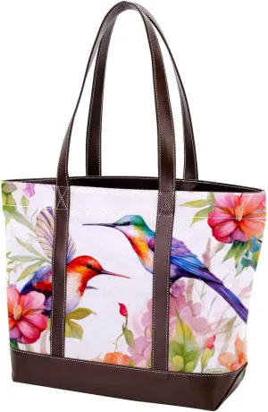 Purses for Women,Tote Bag for Women,Handbags for Women,Flowers and Birds Flower Bush