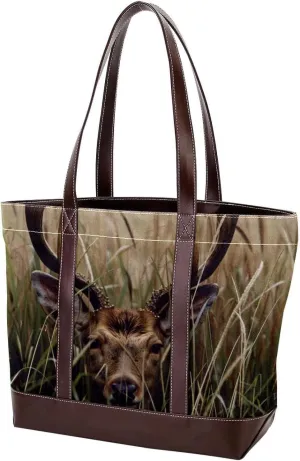 Purses for Women,Tote Bag for Women,Handbags for Women,Wild Deer African Grasslands