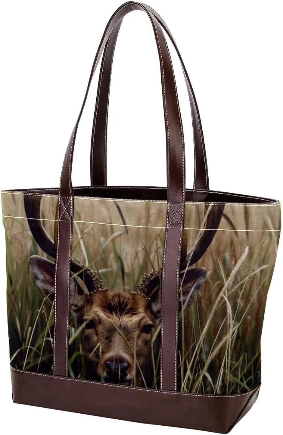 Purses for Women,Tote Bag for Women,Handbags for Women,Wild Deer African Grasslands