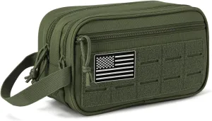 QT&QY Tactical Toiletry Bag For Men Hygiene Bag EDC Military Tool Molle Pouches Small Dopp Kit Mens Shaving Kit Travel shower Bags