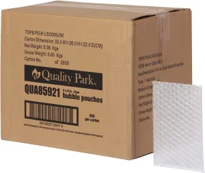 Quality Park Clear Bubble Pouches, Cushioned Packing and Shipping Bags, Great for Storage or Mailing, Reusable, 4"x 6", 200/box (QUA85921)