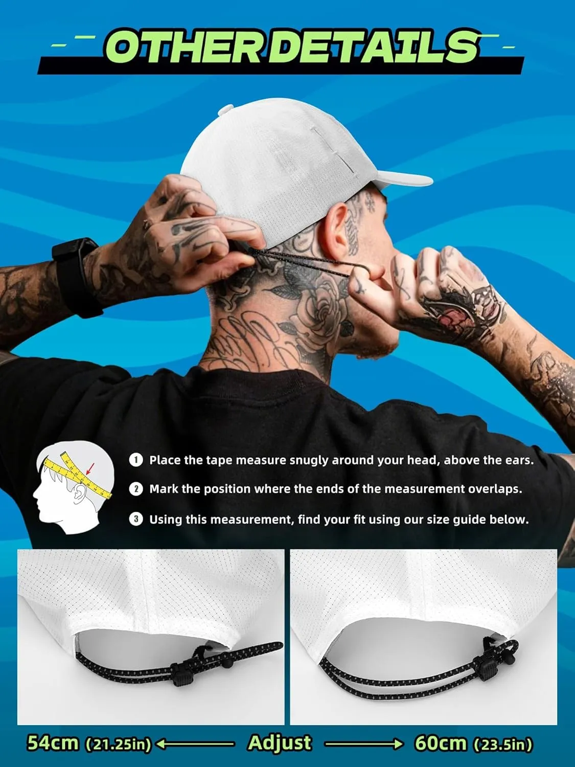 Quick Dry Sport Baseball Caps for Men Women, Breathable Running Hat, Lightweight Soft Cap for Golf, Cycling, Tennis