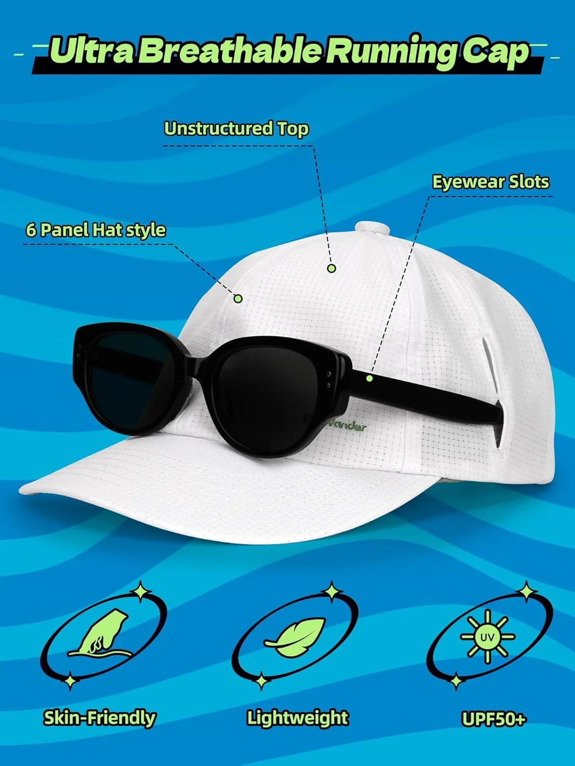 Quick Dry Sport Baseball Caps for Men Women, Breathable Running Hat, Lightweight Soft Cap for Golf, Cycling, Tennis