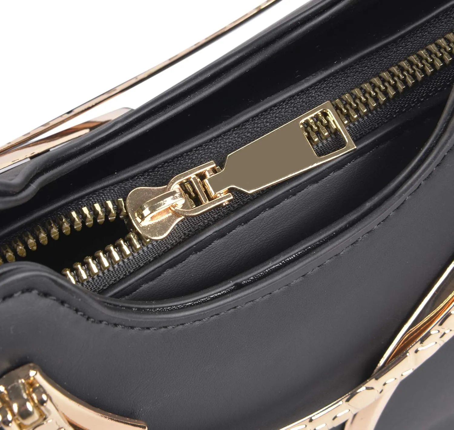 QZUnique Cat Purse for Women Cute Top Handle Shoulder Bag for Teens Girls Pu Leather Gothic Handbag Crossbody Bag
