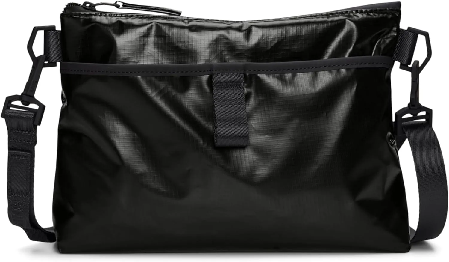 RAINS Sibo Musette Unisex Crossbody Bag - Sling Bag and Fanny Bag, Waterproof Material, Suitable for Both Women and Men, Classic Black Design