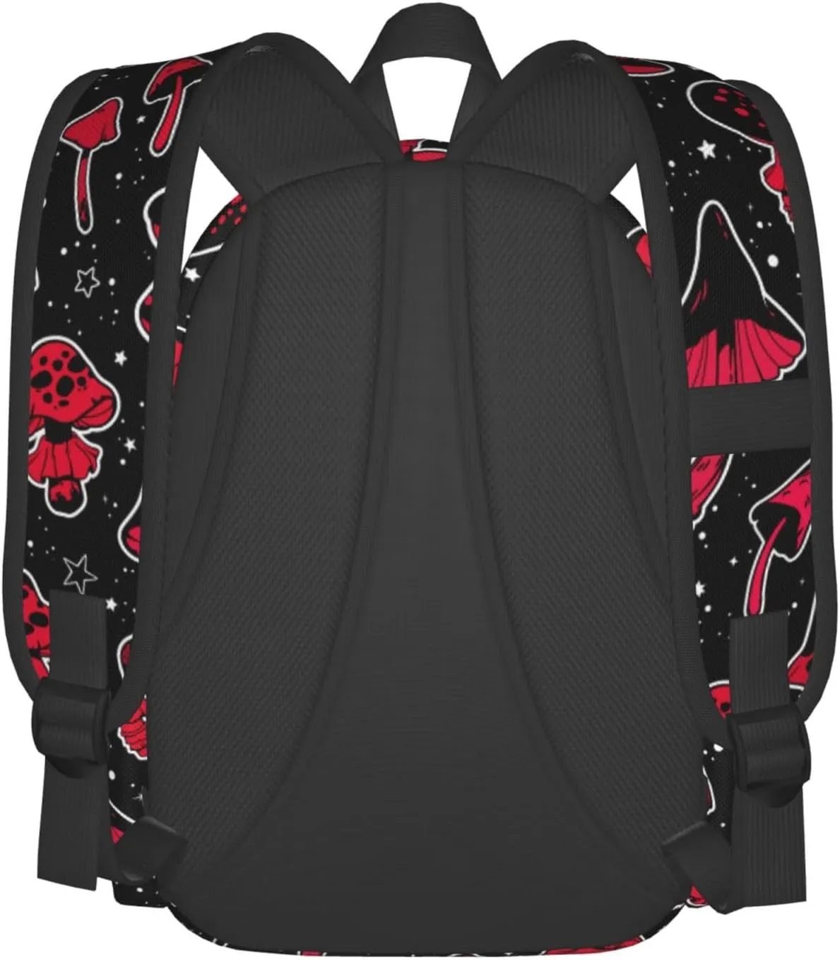 Red Mushrooms Laptop Backpack Shoulder Bag Laptop Pack Travel Backpacks Commuter Back Pack Casual Daypack Bags With Side Pockets