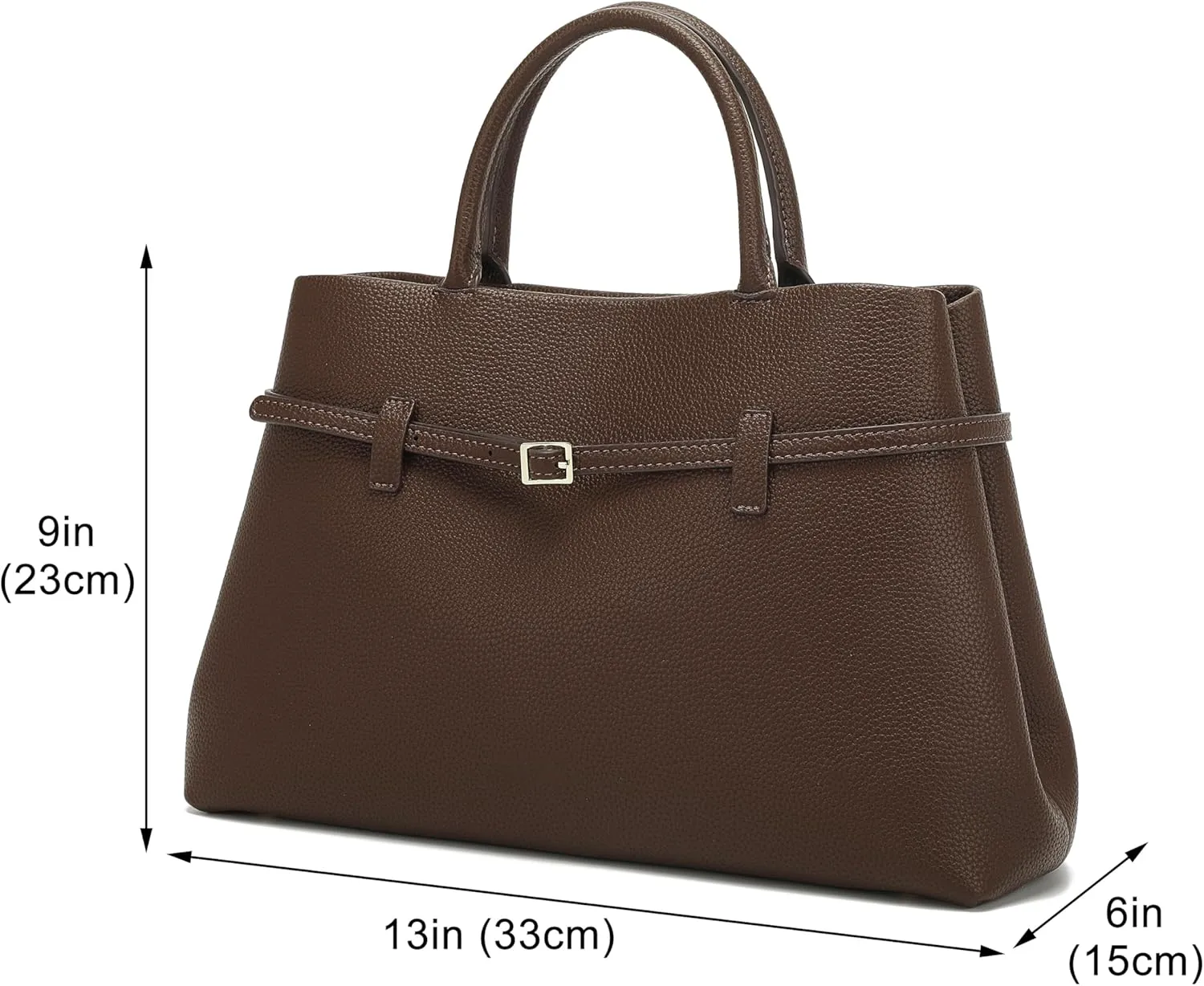 Rejolly Tote Bag for Women Buckle Belt Leather Handbag Top Handle Trendy Shoulder Purse