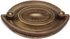 Restore Hardware Hepplewhite Drawer Pulls Medium 2 1/2" CC - Sheraton Furniture Drawer Pull - Federal Pulls - Brass Antique Finish