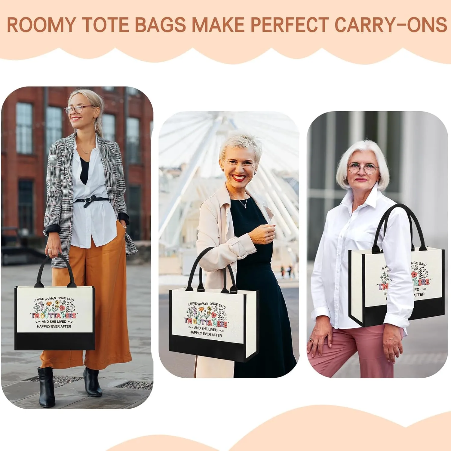 Retirement Tote Bag Gifts for Woman, Coworkers Leaving Farewell Going Away Gifts for Friend Boss Lady Teachers Employee Female, Happy Retirement New Beginning Gifts for Women, Cool Retired Tote Bag