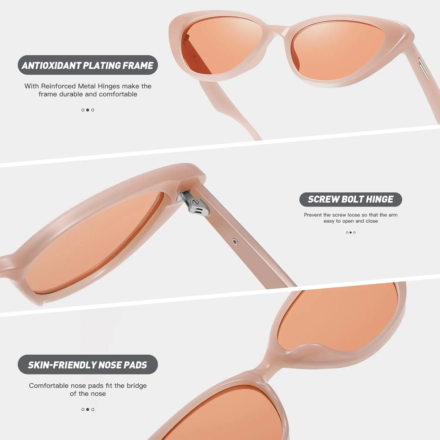 Retro Vintage Narrow Cat Eye Sunglasses for Women 90s Small Chic Style Trendy Sunnies UV400 Protection FZN7514