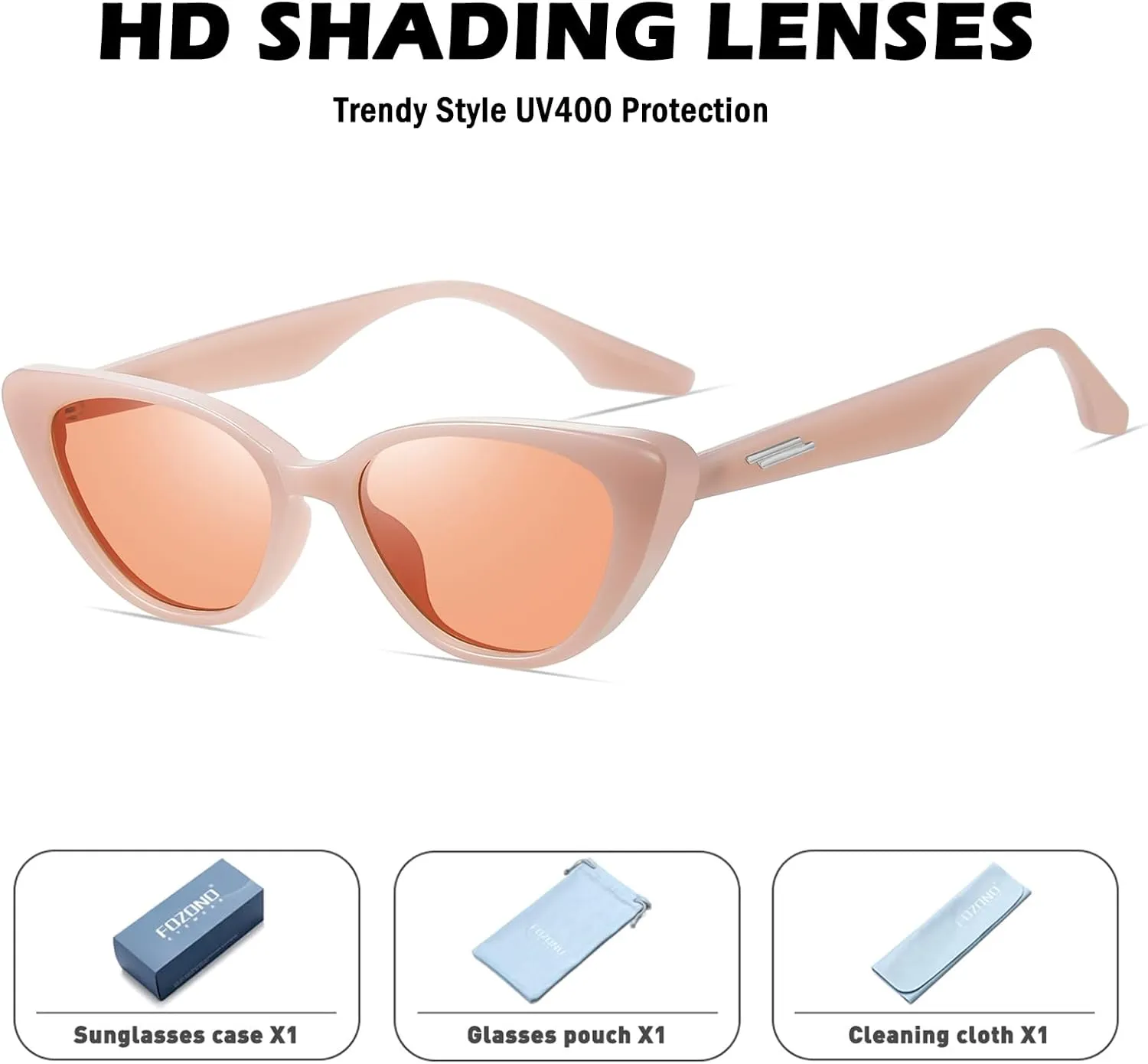 Retro Vintage Narrow Cat Eye Sunglasses for Women 90s Small Chic Style Trendy Sunnies UV400 Protection FZN7514