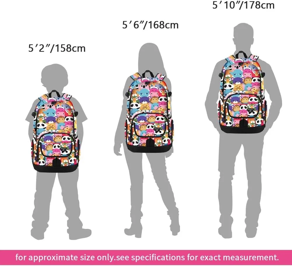 rickyh style Boys and Girls Kids Backpacks, Lightweight Backpack 18.5 x 13.75 x 8.75 Inches lunch bags 10 x 8 x 3.21 Inches Kids Backpacks for School and Travel, BPA Free