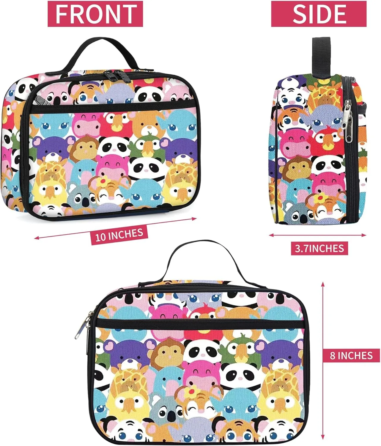 rickyh style Boys and Girls Kids Backpacks, Lightweight Backpack 18.5 x 13.75 x 8.75 Inches lunch bags 10 x 8 x 3.21 Inches Kids Backpacks for School and Travel, BPA Free